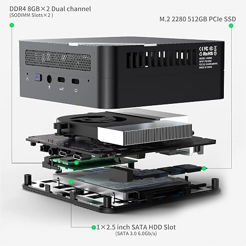 MINISFORUM DeskMini UM580 Mini PC AMD Ryzen 7 5800H DDR4 MINISFORUM DeskMini UM580 Mini PC AMD Ryzen 7 5800H DDR4
